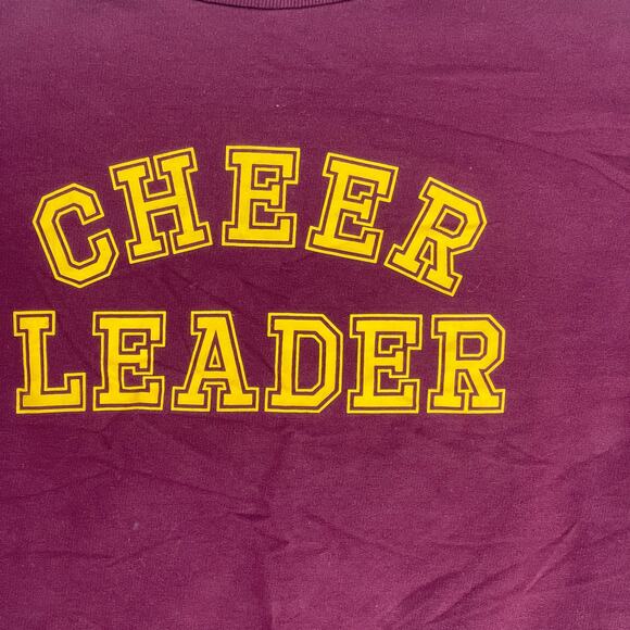 H&M Divided Women's Maroon Gold "Cheer Leader" Sweatshirt Size Small S - Picture 4 of 8
